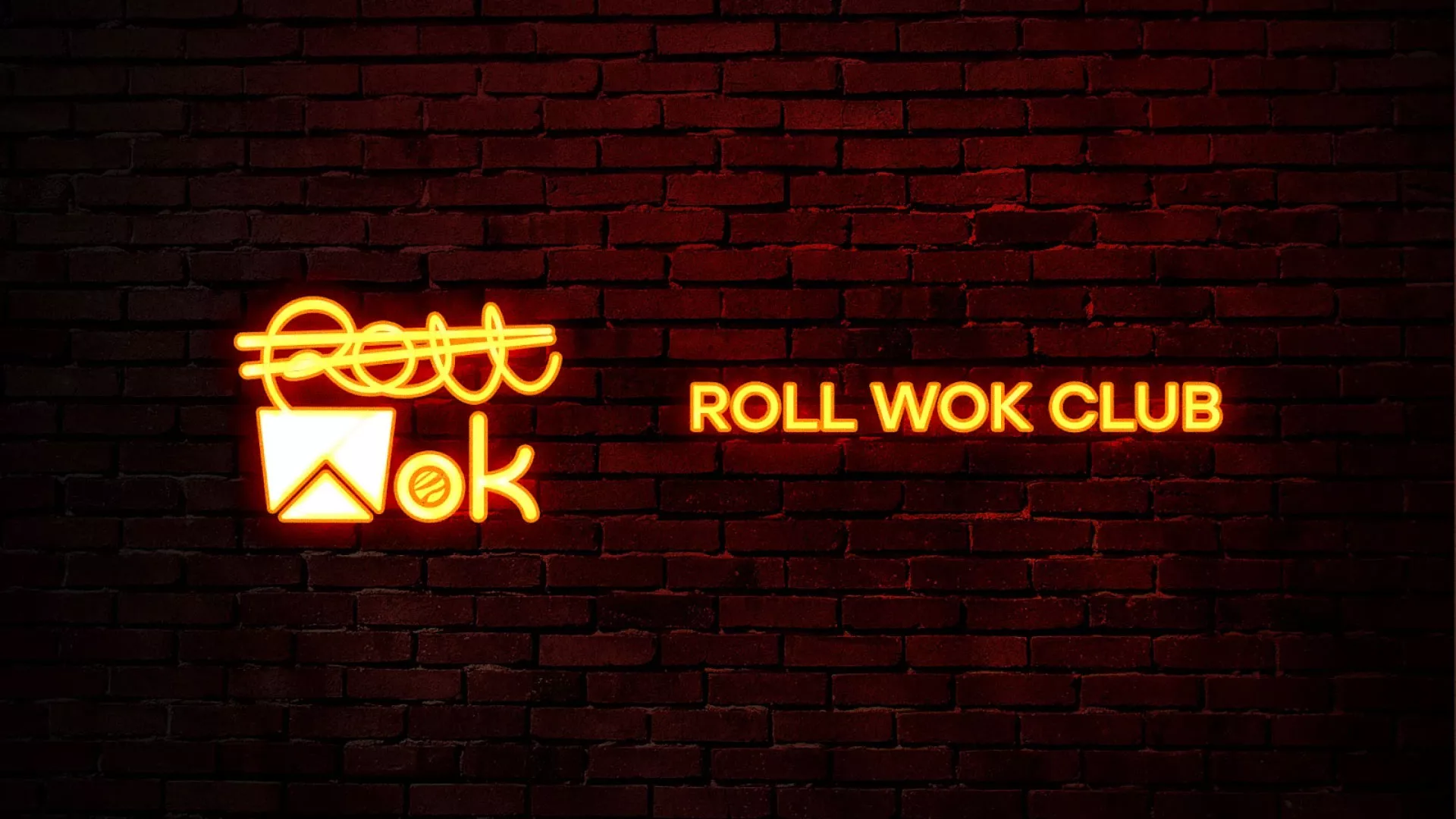 Разработка интерьерной вывески суши-бара «Roll Wok Club» в Пролетарске